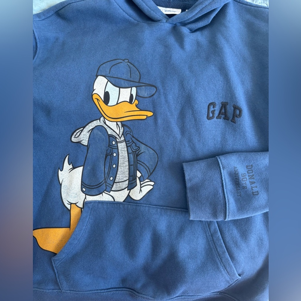 Gap Disney Donald Duck Graphic Hoodie Kid XXL 14-16yr